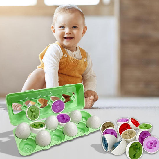 HVDHYY Œufs Assortis Plastique Formes et Couleurs Montessori