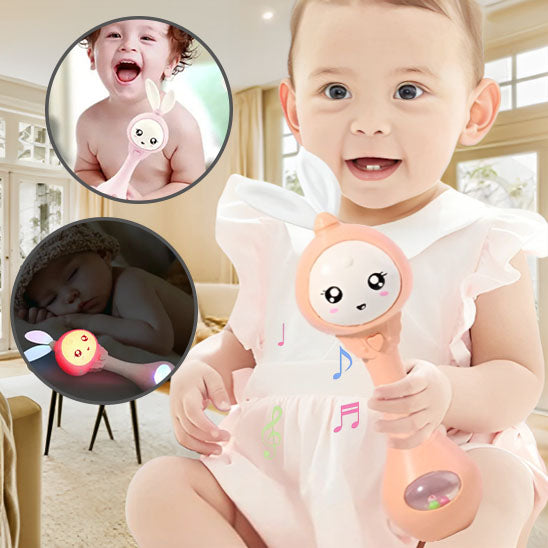 Hochet Musical Clignotant pour Bébé – Amusement et Stimulation Sensorielle