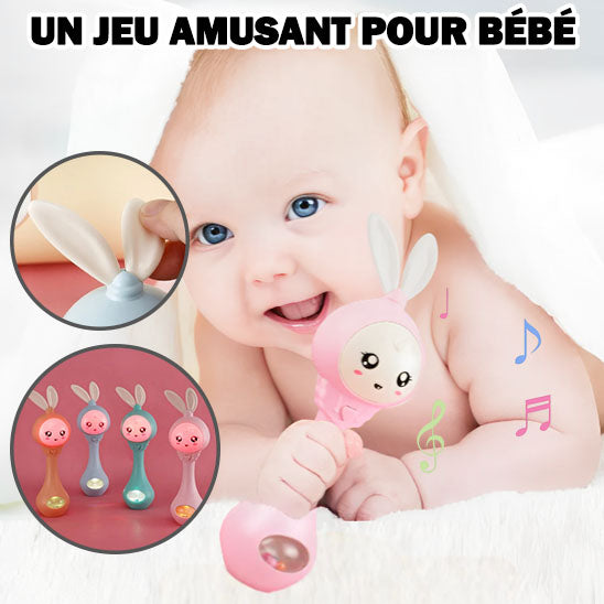 Hochet Musical Clignotant pour Bébé – Amusement et Stimulation Sensorielle