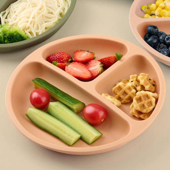 Assiette à Manger en Silicone Sans BPA pour Bébé